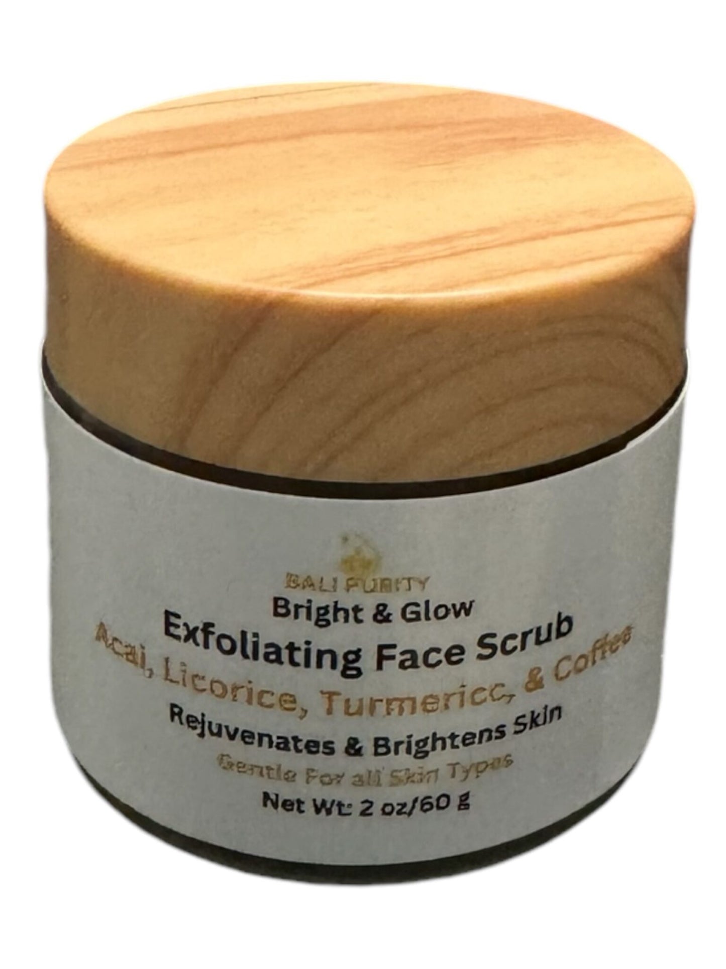 Bright & Glow Exfoliating Face Scrub. For Clear, Bright, Glowing, & Even Skin Tone (2 oz)