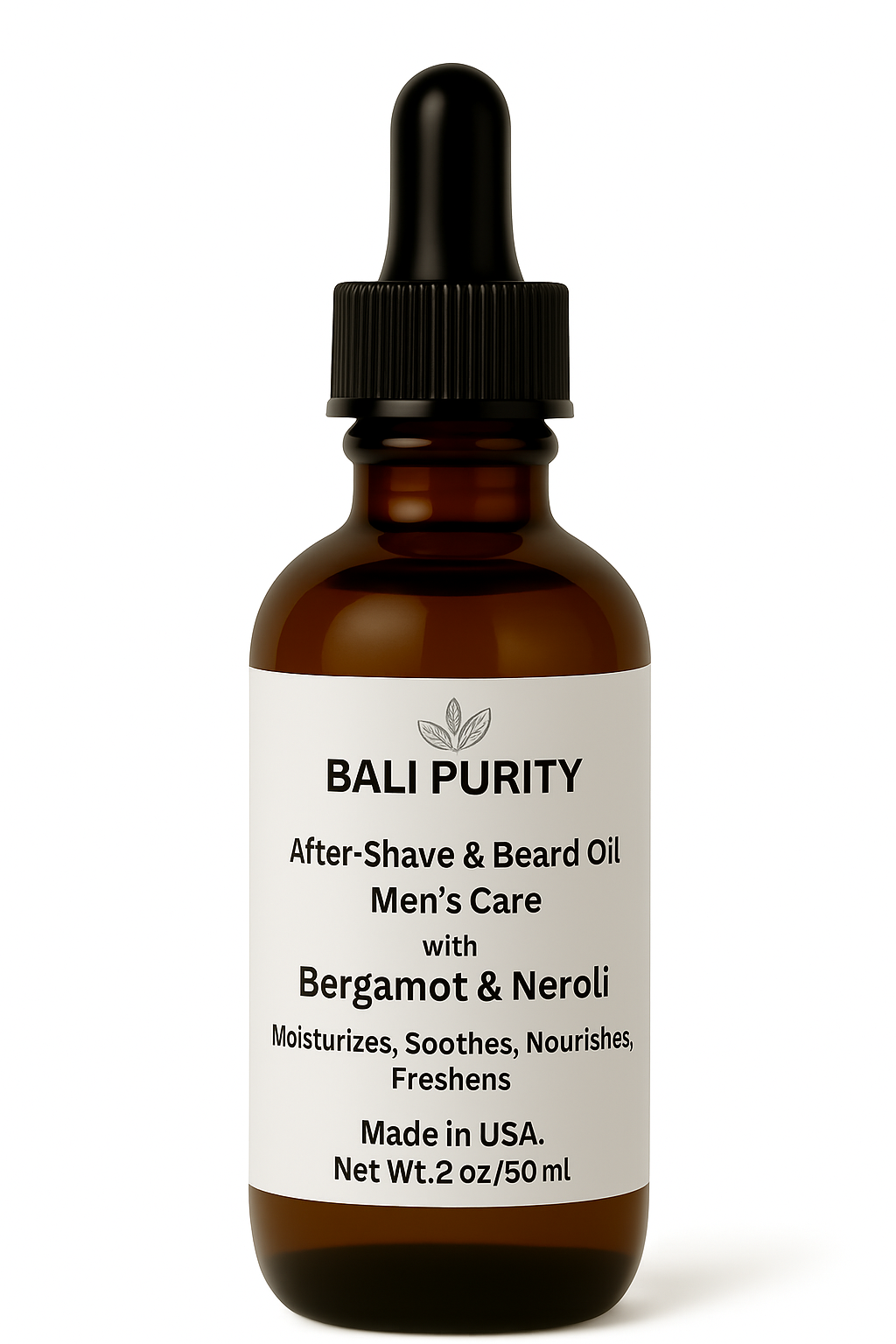 After Shave, Beard, & Face Oil, Men’s Care (2 fl oz / 60 ml Glass Bottle) After Shave, Beard, & Face Oil, Men’s Care (2 fl oz / 60 ml Glass Bottle) - Image 1