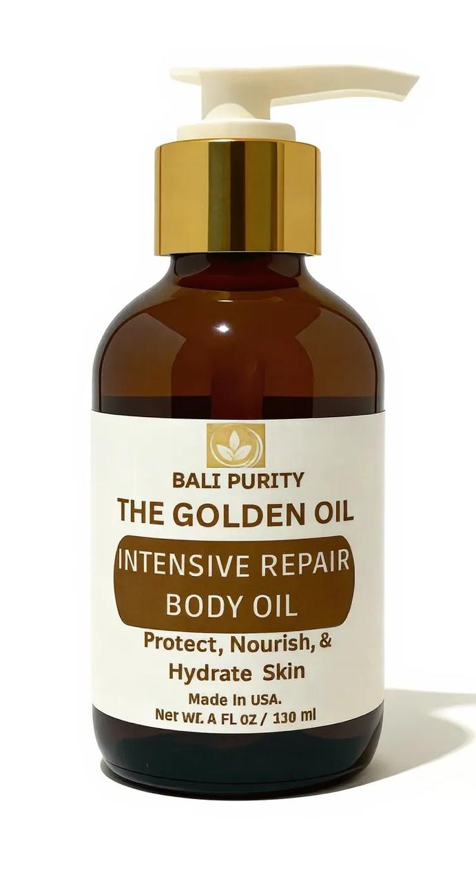 WhatsApp Image 2026-10-02 at 2.51.16 PM The Golden Oil: Intensive Repair Body Oil (4 fl oz / 118 ml Glass Bottle) - Image 1